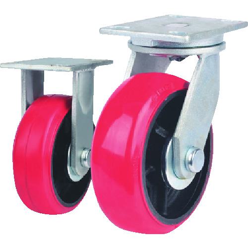 ■TRUSCO 重高荷重用キャスター 自在 150MM 耐湿ウレタン車輪650KGF〔品番:HRHM150650PCITG〕【2077217:..