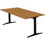 ■PLUS 623561)ステージオ 会議テーブル ST-180TR T2/BK 〔品番:ST180TRT2BK〕【2092094:0】[送料別途見積り][法人・事業所限定][外直送][店頭受取不可]