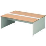 ■PLUS 688132)両面デスク ベースセット ST-207W-B WM/W4 〔品番:ST207WBWMW4〕【2092355:0】[送料別途見積り][法人・事業所限定][外直送][店頭受取不可]