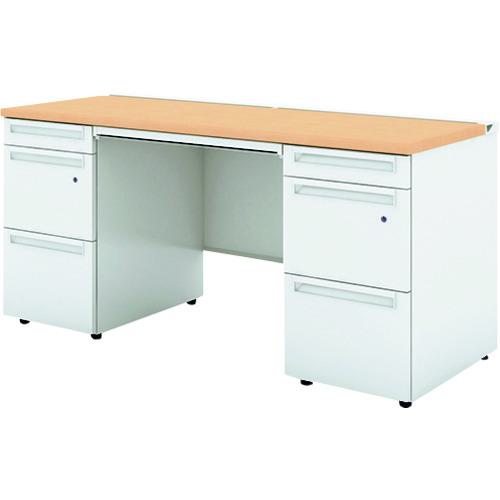 ■PLUS 779627)US 両袖机UR-156A-33 WM/W4 〔品番:UR156A33WMW4〕【2095792:0】[送料別途見積り][法人・事業所限定][外直送][店頭受取不可]
