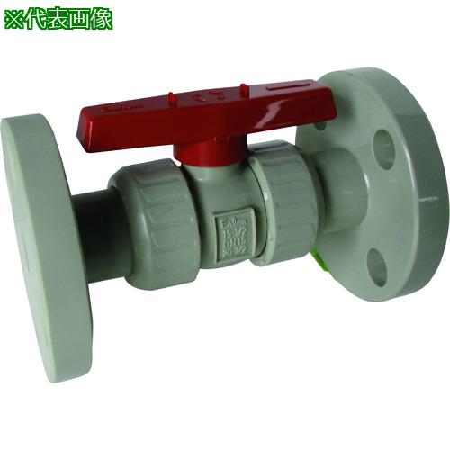 ■エスロン ボールバルブ 本体材質PP シール材質FKM JIS10KF 20A〔品番:BP20FXV〕【2096380:0】[送料別..