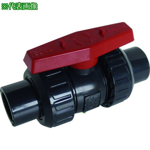 ■エスロン ボールバルブ禁油 本体材質PVC シール材質FKM TS 100A〔品番:B1HSXVE〕【2096411:0】[送料別途見積り][法人・事業所限定][外直送][店頭受取不可]