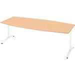 ■PLUS 677612)ロンナ 会議テーブル NN-2110TAB WM/W4 〔品番:NN2110TABWMW4〕【2096948:0】[送料別途見積り][法人・事業所限定][外直送][店頭受取不可]