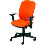■PLUS 697840)事務イス プリセア KD-K63SL OR 〔品番:KDK63SLOR〕【2098186:0】[送料別途見積り][法人..