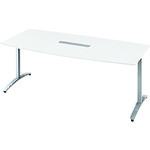 ■PLUS 677451)ロンナ 会議テーブル NN-1809TABH W4/M4 〔品番:NN1809TABHW4M4〕【2098600:0】[送料別途..