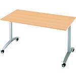 ■PLUS 677740)ロンナ 会議テーブル NN-1207TKR WM/M4 〔品番:NN1207TKRWMM4〕【2098619:0】[送料別途見積り][法人・事業所限定][外直送][店頭受取不可]