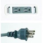 ■PLUS 661824)電源系プラグタイプ LA-CS DGY〔品番:LACSDGY〕【2099976:0】[送料別途見積り][法人・事..