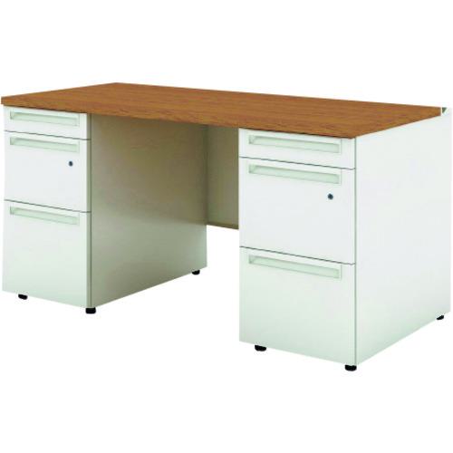 ■PLUS 779823)US 両袖机UR-147WDL-33 T2 〔品番:UR147WDL33T2W4〕【2102041:0】[送料別途見積り][法人..