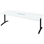 ■PLUS 677459)ロンナ 会議テーブル NN-2110TADH W4/BK 〔品番:NN2110TADHW4BK〕【2103288:0】[送料別途..