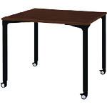 ■PLUS 677851)ロンナ 会議テーブル NN-0909PKS LM/BK 〔品番:NN0909PKSLMBK〕【2103356:0】[送料別途見積り][法人・事業所限定][外直送][店頭受取不可]