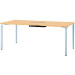 ■PLUS 677881)ロンナ 会議テーブル NN-1809PARH WM/M4 〔品番:NN1809PARHWMM4〕【2104875:0】[送料別途見積り][法人・事業所限定][外直送][店頭受取不可]