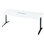 ■PLUS 677387)ロンナ 会議テーブル NN-1809TARH W4/BK 〔品番:NN1809TARHW4BK〕【2106499:0】[送料別途見積り][法人・事業所限定][外直送][店頭受取不可]