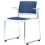 ■PLUS 21706)会議イス UM MB-UM01M DG〔品番:MBUM01MDG〕【2107846:0】[送料別途見積り][法人・事業所限定][外直送][店頭受取不可]