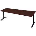 ■PLUS 677642)ロンナ 会議テーブル NN-2110TAD LM/BK 〔品番:NN2110TADLMBK〕【2108098:0】[送料別途見..