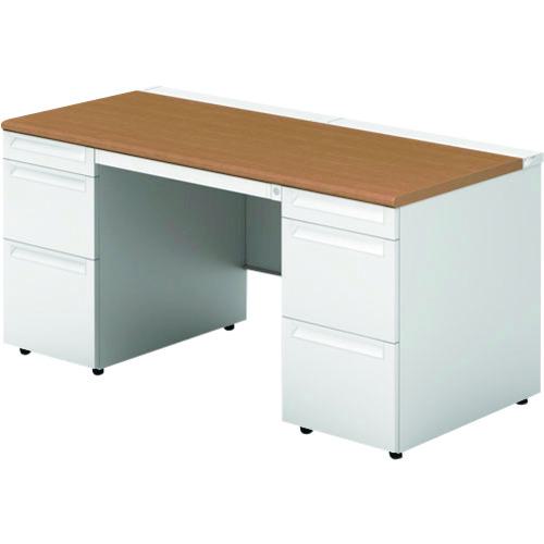 ■プラス 775691)US 両袖机US-157DL-33 T2/W4 〔品番:US157DL33T2W4〕【2109925:0】[送料別途見積り][法人・事業所限定][外直送][店頭受取不可]