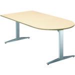 ■PLUS 673248)ステージオ 会議テーブル ST-180TU WM/M4 〔品番:ST180TUWMM4〕【2112117:0】[送料別途見..