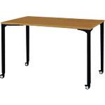 ■PLUS 662913)ロンナ 会議テーブル NN-1207PKR T2/BK 〔品番:NN1207PKRT2BK〕【2112652:0】[送料別途見積り][法人・事業所限定][外直送][店頭受取不可]