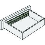 ■プラス 635226)LX-5 縦仕切板受 L5-ESI-Y3 DGY 〔品番:L5ESIY3DGY〕