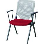 ■プラス 656348)会議イス カイノス MB-J20MGE RD 〔品番:MBJ20MGERD〕【2113275:0】[送料別途見積り][法人・事業所限定][外直送][店頭受取不可]