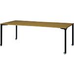 ■PLUS 662841)ロンナ 会議テーブル NN-2110PKR T2/BK 〔品番:NN2110PKRT2BK〕【2113279:0】[送料別途見積り][法人・事業所限定][外直送][店頭受取不可]