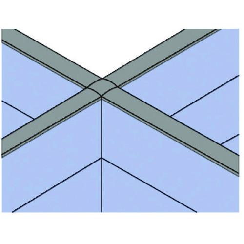 ■PLUS 625156)LF 連結部材 高さ同位置 LF-13R-90X DGY 〔品番:LF13R90XDGY〕【2114441:0】[送料別途見積り][法人・事業所限定][外直送][店頭受取不可]