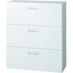 ■PLUS 648417)L6 ラテラル保管庫3段 L6-A105H-3 W4〔品番:L6A105H3W4〕【2117203:0...