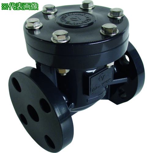 ■エスロン スイングチャッキ 本体材質PVC シール材質PTFE+FKM JIS10KF 50A〔品番:SCV50VE〕【2118942:0】[送料別途見積り][法人・事業所限定][外直送][店頭受取不可]