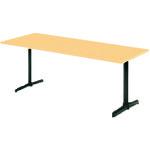 ■PLUS 603639)LM 会議テーブル LM-188TR WM/DGY 〔品番:LM188TRWMD〕【2119100:0】[送料別途見積り][法..