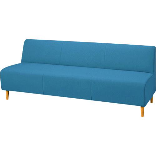 ■PLUS 26803)LS-L30 3人用ソファ LS-L303BN BL〔品番:LSL303BNBL〕【2120188:0】[送料別途見積り][法人・事業所限定][外直送][店頭受取不可]