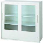 ■PLUS 648338)L6 引違いガラス保管庫 L6-A90G-C W4 〔品番:L6A90GCW4〕【2120425:0】[送料別途見積り][法人・事業所限定][外直送][店頭受取不可]