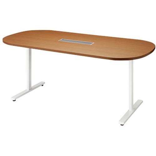 ■ナイキ 会議用テーブル (長円形・H720) (配線ボックス付)〔品番:MP1890WRHWMW〕【2139306:0】[送料別途見積り][法人・事業所限定][外直送][店頭受取不可]