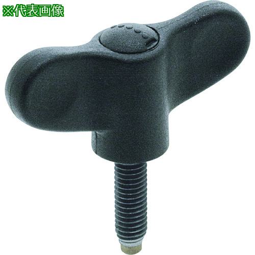 ■ELESA クランプノブ(ウイング型)〔品番:EWN48AX30BSBK〕【2139362:0】[送料別途見積り][掲外取寄][店頭受取不可]
