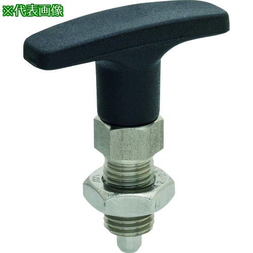 ■kipp インデックス プランジャー(T型ノブ)〔品番:NDXT20W〕【2145876:0】[送料別途見積り][掲外取寄][店頭受取不可]