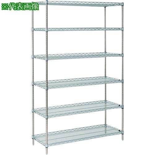 ■ERECTA スーパーシリーズ・サイドアップシェルフ MU910 間口910mm×奥行460mm×高さ1892mm DB付 6段〔品番:MU910P1900W6〕【2147241:0】[送料別途見積り][法人・事業所限定][外直送][店頭受取不可]