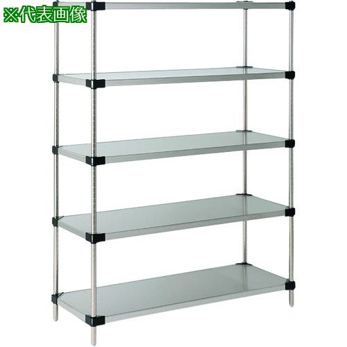 ■ERECTA スーパーシリーズ・430ソリッドシェルフ MSS610 間口606mm×奥行461mm×高さ1892mm DB付 5段〔品番:MSS610P1900W5〕【2147950:0】[送料別途見積り][法人・事業所限定][外直送][店頭受取不可]