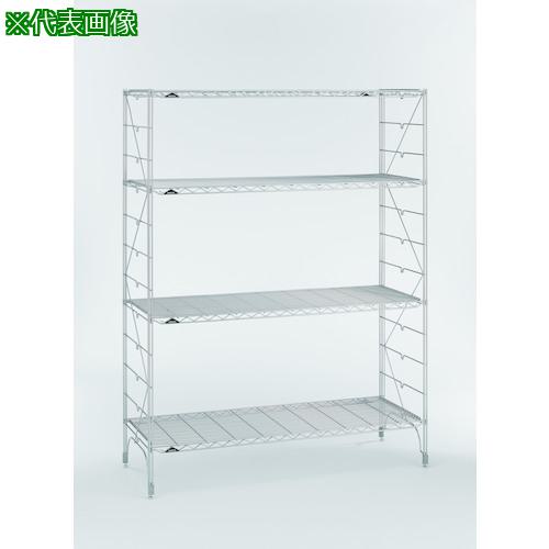 ■ERECTA ファーストシリーズ・ワイヤーシェルフ L610 間口605mm×奥行606mm×高さ1860mm 6段〔品番:L610L18306〕【2148164:0】[送料別途見積り][法人・事業所限定][外直送][店頭受取不可]