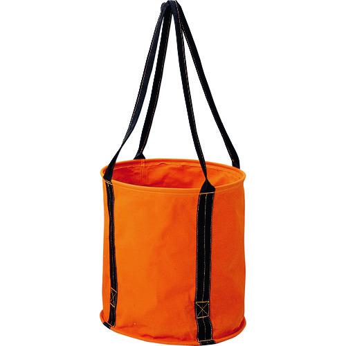 ■コヅチ 6号(オレンジ)防水帆布 大型電工用バケツ450パイ〔品番:KB0245BOR〕【2158928:0】[送料別途見積り][掲外取寄][店頭受取不可]