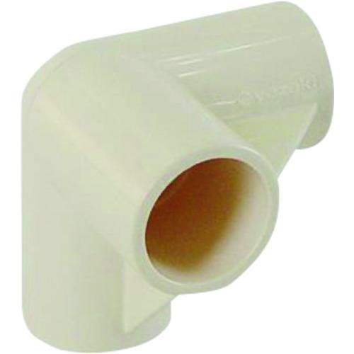 ■yazaki イレクター Φ28 プラスチックジョイント J-4 アイボリー〔品番:J4SIVO〕【2161174:0】[店頭受取不可]