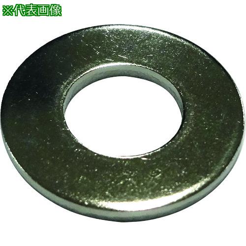 ■コノエ ワッシャー JIS 真鍮 ニッケル M8《40枚入》〔品番:WJBRNI8〕【2164219×40:0】[送料別途見積り][掲外取寄][店頭受取不可]