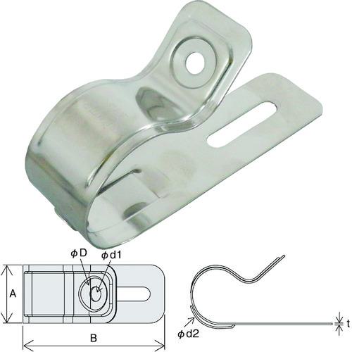■JAPPY 片サドルSUS〔品番:JM22936S〕【2165136:0】[送料別途見積り][掲外取寄][店頭受取不可]