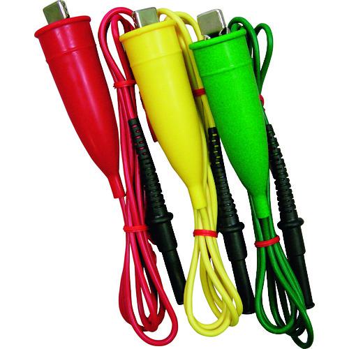 ■KYORITSU 精密測定用コード(赤黄緑:1.5m)〔品番:MODEL7241A〕【2166619:0】[店頭受取不可]