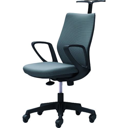 ■OKAMURA CG-M 固定肘 背パッド ハンガー有 ブラックボディ ゴムキャスター グレー〔品番:CG28JRFM37〕【2166969:0】[送料別途見積り][法人・事業所限定][外直送][店頭受取不可]