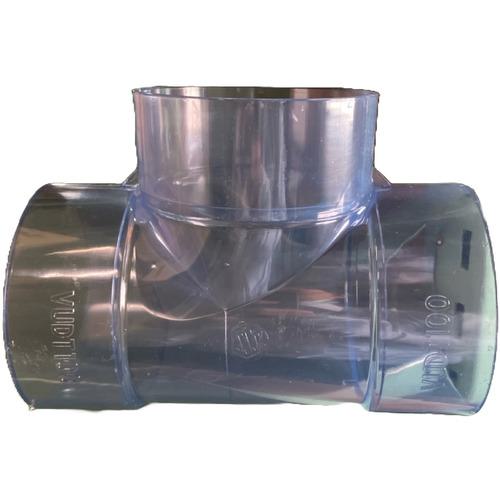 ■エスロン 透明DV-VU継手 90度Y(VUDT)100〔品番:SUDT1H〕【2168674:0】[送料別途見積り][掲外取寄][店頭受取不可]