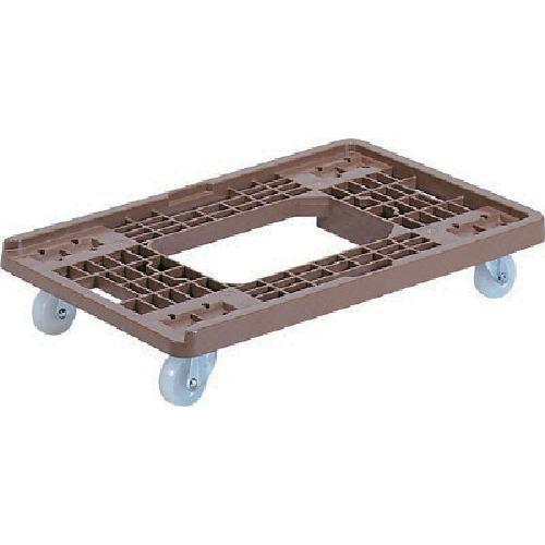 ■サンコー 折りたたみコンテナー用台車 802503 サンキャリーPFブラウン〔品番:SK80250301〕【2170031:0】[送料別途見積り][法人・事業所限定][外直送][店頭受取不可]