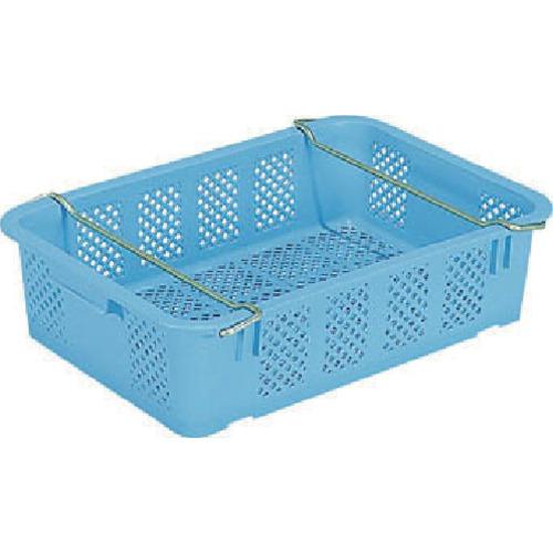 ■サンコー ネスティングコンテナー 104001 サンテナーA#40(ハンドル付) 青〔品番:SKA40H〕【2174716:0】[送料別途見積り][法人・事業所限定][外直送][店頭受取不可]