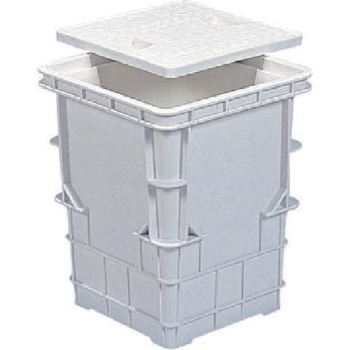 ■サンコー 集水マス#300(本体) 804675 白〔品番:804675WH00〕【2175965:0】[送料別途見積り][法人・事業所限定][外直送][店頭受取不可]