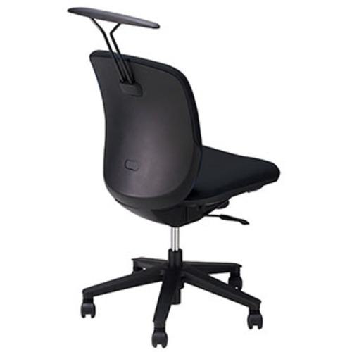 ■NAIKI ワークチェアー ヴィアーレ VE型/背座:ブラック/布張り/肘なし/ハンガー付〔品番:VE510FHBK〕【2177763:0】[送料別途見積り][法人・事業所限定][外直送][店頭受取不可]