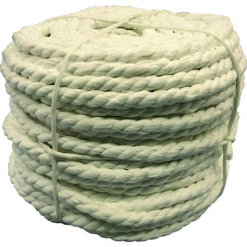 ■ユタカメイク 不織布ロープ 3本撚 溶着有 16mm×100m〔品番:24916100〕【2179112:0】[店頭受取不可]