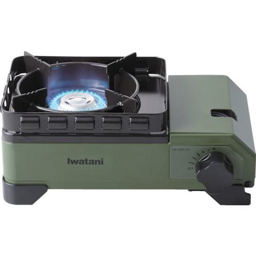 ■Iwatani カセットフー タフまるJr.オリーブ〔品番:CBODXJR〕【2179146:0】[店頭受取不可]