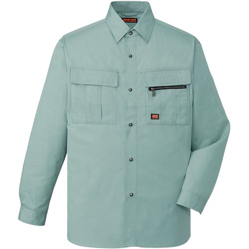 ■自重堂 Jichodo シャツ ミストグリーン EL〔品番:46304072EL〕【2194945:0】[送料別途見積り][掲外取寄][店頭受取不可]